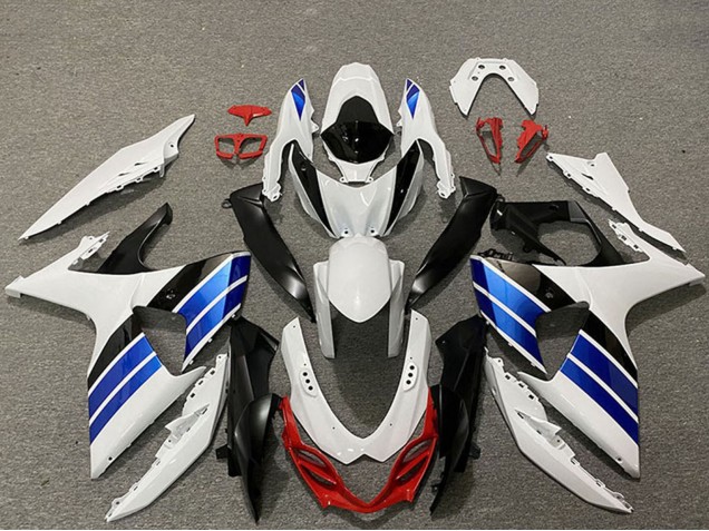 Carénages Moto Suzuki GSXR 1000 2009-2016 - Blanc Bleu Rouge Noir