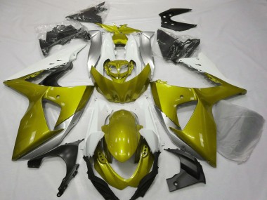 Carénages Moto Suzuki GSXR 1000 2009-2016 - Blanc Jaune