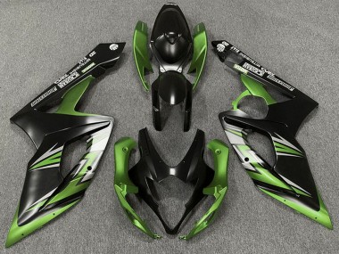 Carénage Moto Suzuki GSXR 1000 2005-2006 - Noir Mat Vert