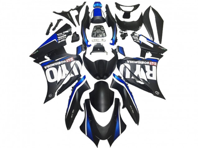 Carénages Moto Suzuki GSXR 1000 2017-2024 - Noir Mat Bleu