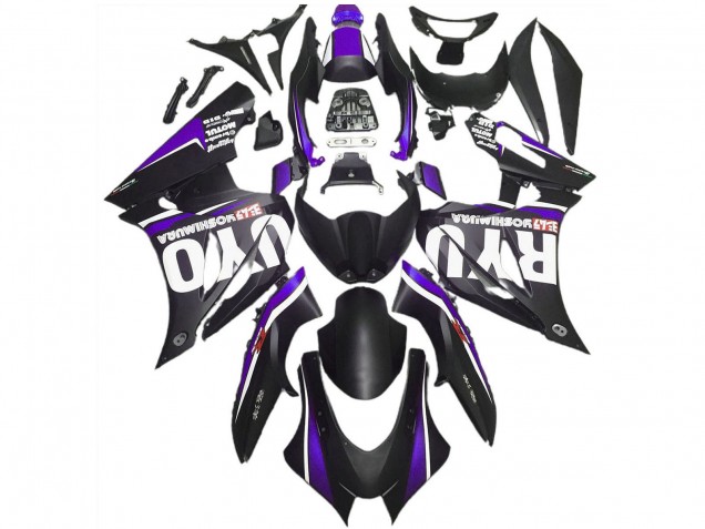 Carénages Moto Suzuki GSXR 1000 2017-2024 - Noir Mat Violet