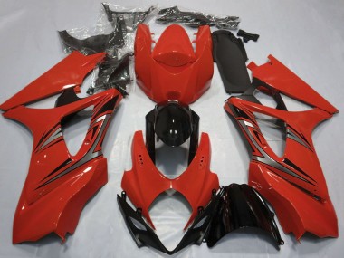 Carénages Moto Suzuki GSXR 1000 2007-2008 - Rouge Noir Brillant OEM Style