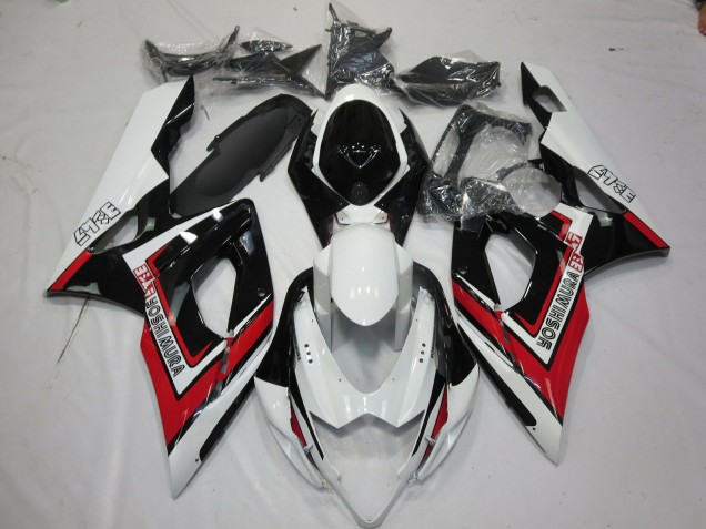 Carénages Moto Suzuki GSXR 1000 2005-2006 - Blanc Rouge Noir Yoshimura