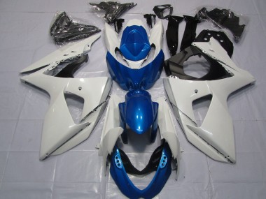 Carénages Moto Suzuki GSXR 1000 2009-2016 - Blanc Bleu