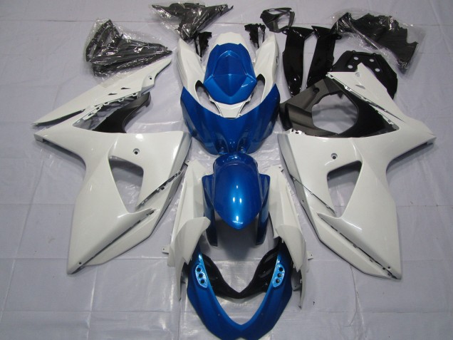 Carénages Moto Suzuki GSXR 1000 2009-2016 - Blanc Bleu