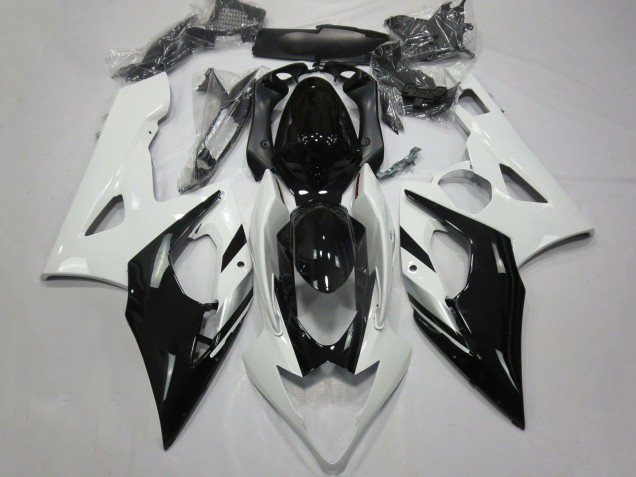 Carénages Moto Suzuki GSXR 1000 2005-2006 - Blanc Noir Argent
