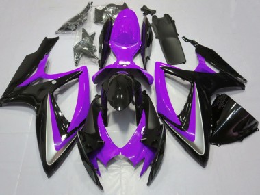 Carénages Moto Suzuki GSXR 600 / GSXR 750 2006-2007 - Violet Noir Brillant