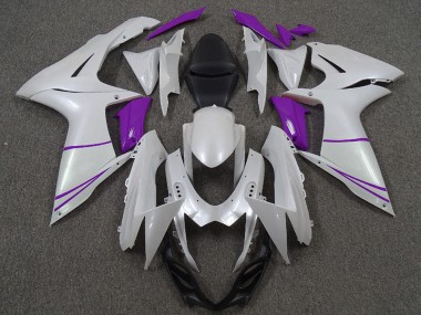 Carénages Moto Suzuki GSXR 600 / GSXR 750 2011-2024 - Blanc Violet Perle