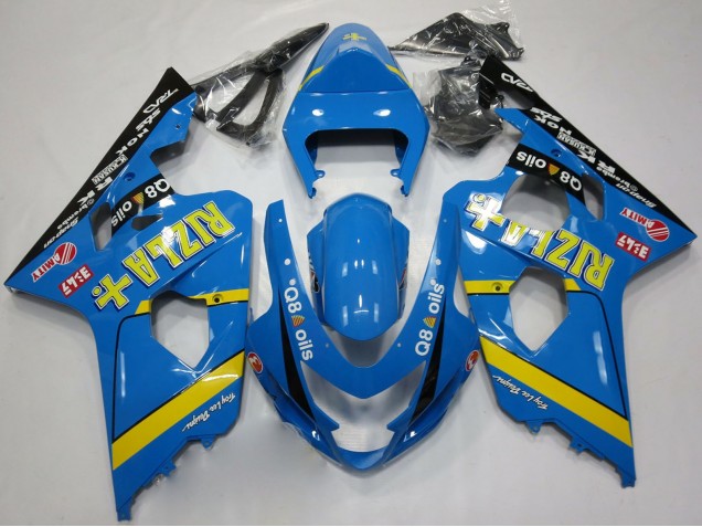 Carénages Moto Suzuki GSXR 600 / GSXR 750 2004-2005 - Bleu Or Noir Rizla