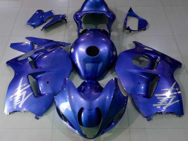 Carénages Moto Suzuki GSXR 1300 1996-2007 - Bleu Brillant Argent Logo