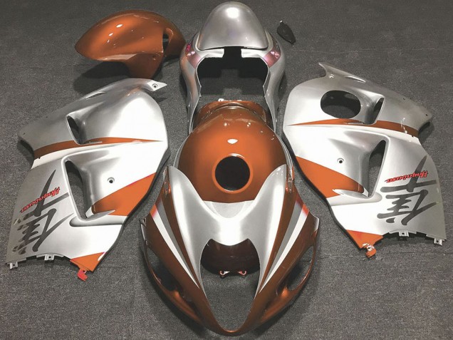 Carénages Moto Suzuki GSXR 1300 1996-2007 - Orange Brillant Argent