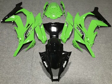 Carénages Moto Kawasaki ZX10R 2011-2015 - Vert Noir Brillant