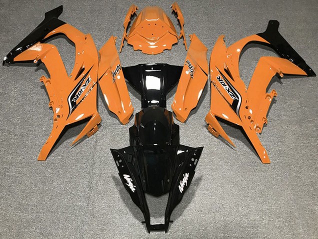 Carénages Moto Kawasaki ZX10R 2011-2015 - Orange Noir Brillant