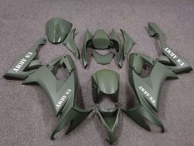 Carénages Moto Kawasaki ZX10R 2008-2010 - US Vert Armée