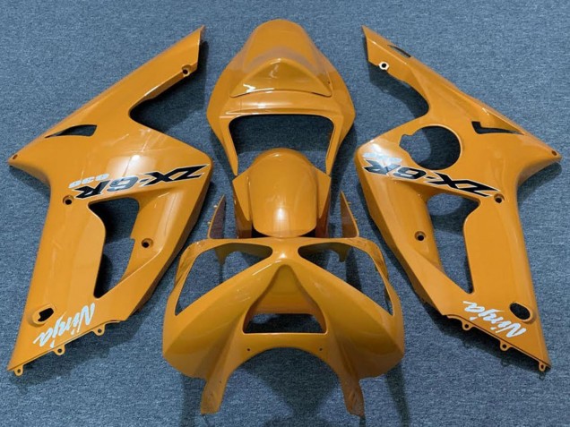 Carénages Moto Kawasaki ZX6R 2003-2004 - Orange