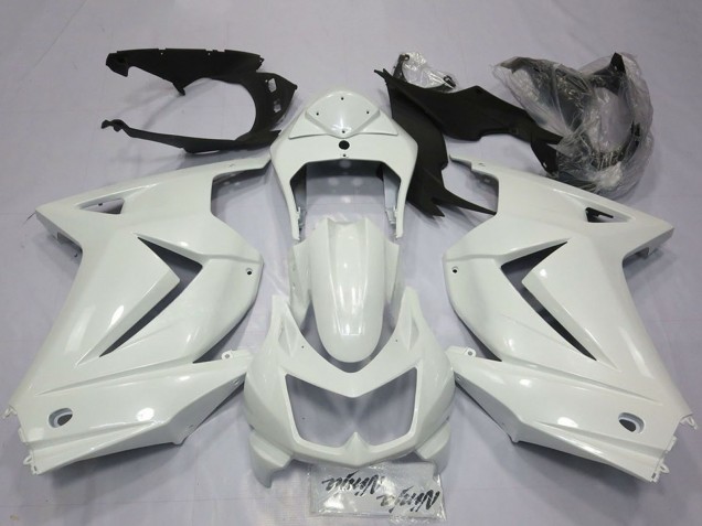 Carénages Moto Kawasaki Ninja 250 2008-2012 - Blanc Brillant