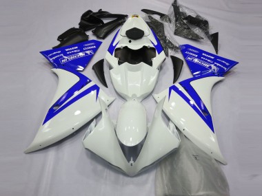 Carénages Moto Yamaha R1 2012-2014 - Blanc Bleu