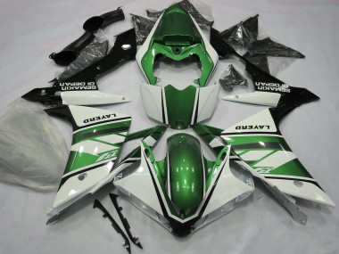 Carénages Moto Yamaha R1 2007-2008 - Blanc Vert Noir