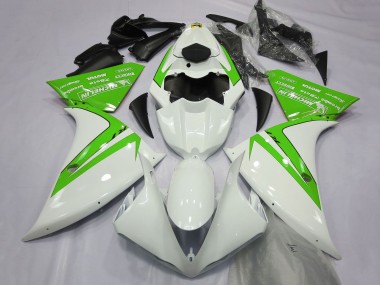 Carénages Moto Yamaha R1 2012-2014 - Blanc Vert