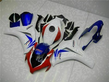 Kits Carénage Moto ABS Honda CBR1000RR 2008-2011 - Blanc Rouge Bleu HRC