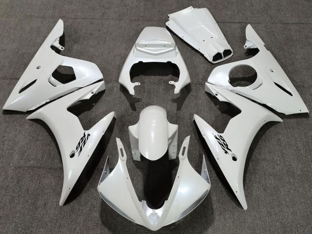 Carénages Moto Yamaha R6 2005 - Blanc Perle
