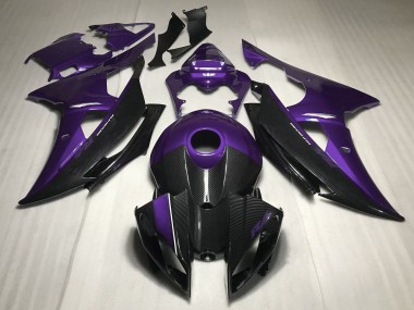 Carénages Moto Yamaha R6 2008-2016 - Violet Fibre de Carbone Style