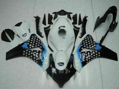 Carénage Moto Honda CBR1000RR 2008-2011 - Blanc Bleu Noir Brillant