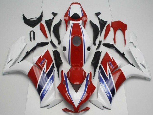 Kits Carénage Moto ABS Honda CBR1000RR 2012-2016 - Blanc Rouge Bleu