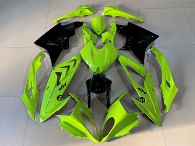 Carénages Moto BMW S1000RR 2009-2014 - Haute Visibilité Jaune Noir Brillant HP