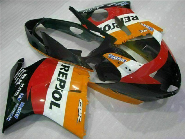 Carénage Moto Honda CBR1100XX Blackbird 1996-2007 - Orange Blanc Rouge Noir Brillant Repsol