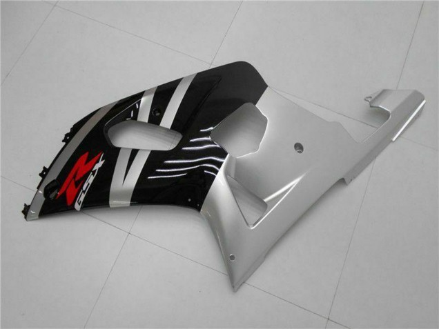 Carénages Moto Suzuki GSXR 600/750 2001-2003 - Argent Noir Brillant Rouge