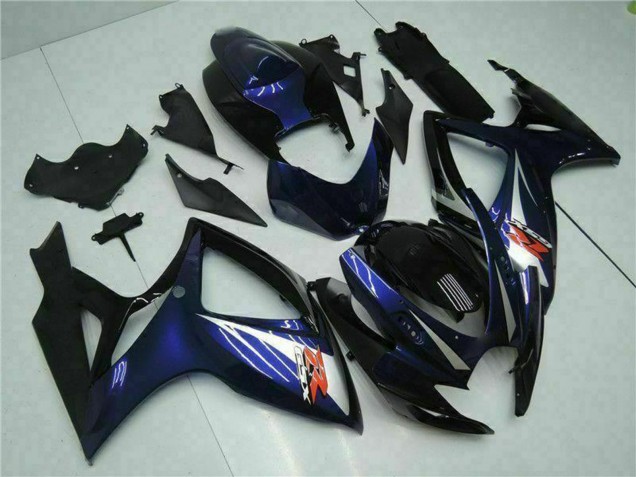Carénages Moto Suzuki GSXR 600/750 2006-2007 - Noir Brillant Bleu