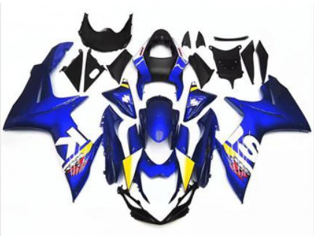 Carénage Moto Suzuki GSXR 600/750 2011-2024 - Bleu Blanc