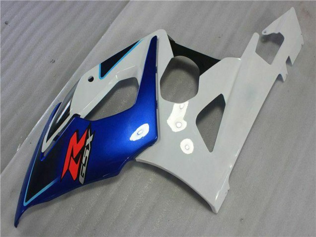 Kits Carénage Moto Suzuki GSXR 1000 2005-2006 - Blanc Bleu Noir Brillant