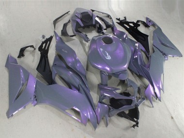 Carénages Moto Kawasaki ZX6R 2019-2022 - Caméléon Gris Dazz Violet Perle