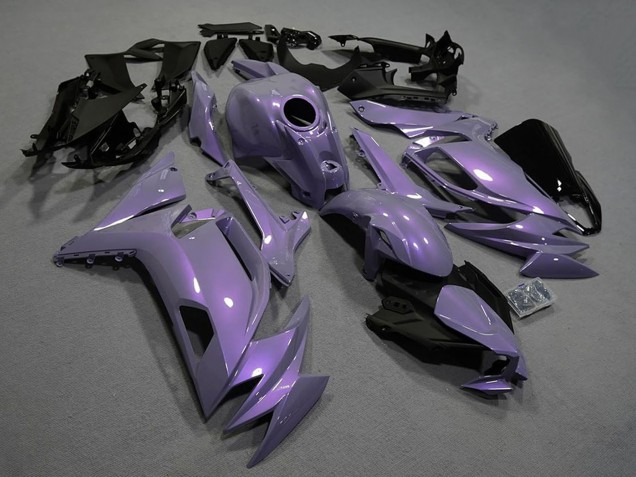 Carénages Moto Kawasaki Ninja 650 EX650 2020-2025 - Caméléon Gris Dazz Violet Perle