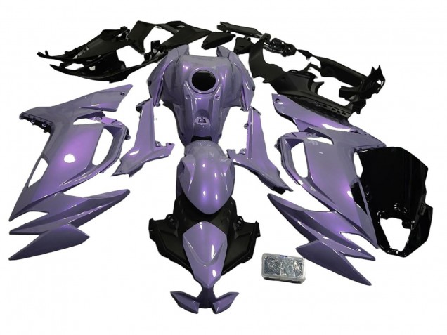 Carénages Moto Kawasaki Ninja 650 EX650 2020-2025 - Caméléon Gris Dazz Violet Perle