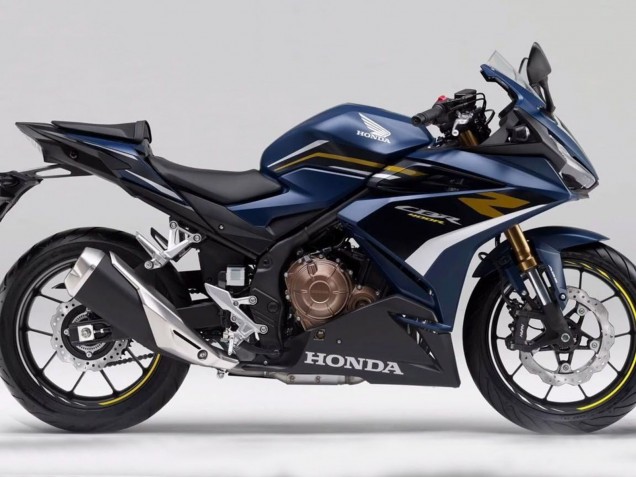 Carénages Moto Honda CBR400R 2022 - Bleu Foncé Noir Mat