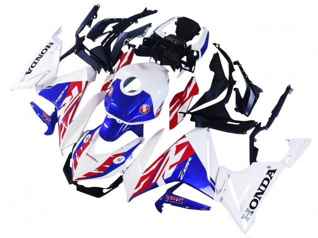 Carénage Moto Honda CBR400R 2022 - Blanc Rouge Bleu