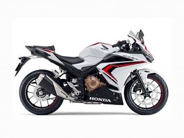 Carénages Moto Honda CBR400R 2022 - Blanc Rouge Noir Brillant