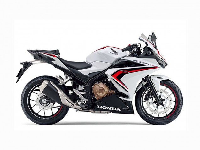 Carénages Moto Honda CBR400R 2022 - Blanc Rouge Noir Brillant