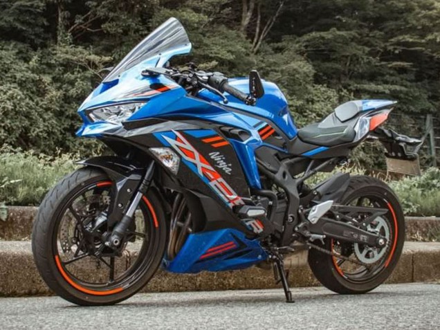 Carénages Moto Kawasaki ZX25R ZX-25R 2019-2025 - Bleu Rouge Gris