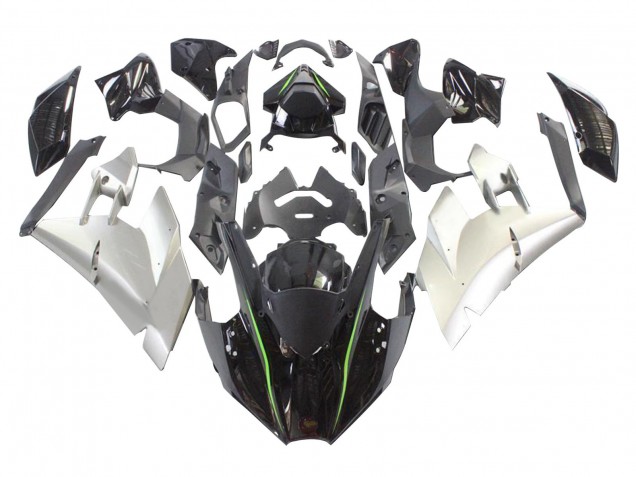 Carénages Moto Kawasaki Ninja H2 2015-2022 - Noir Argent Vert