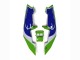 Carénages Moto Kawasaki ZXR250 1989-1990 - Vert Blanc Bleu