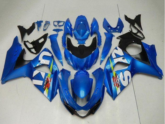 Kits Carénage Moto Suzuki GSXR 1000 2009-2016 - Bleu Vert Blanc