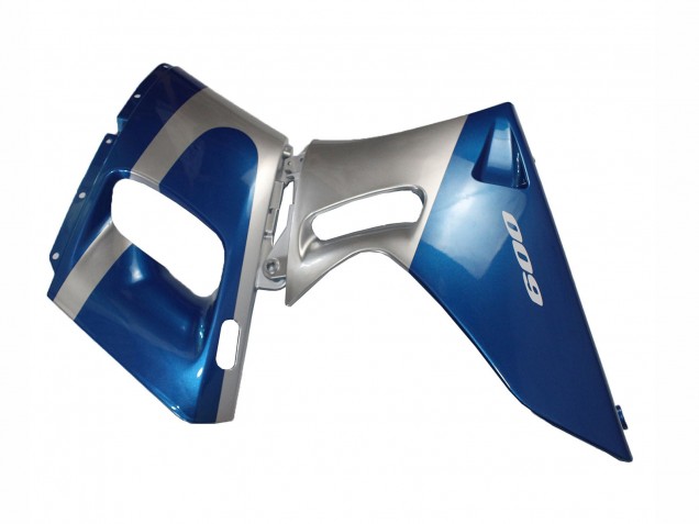 Carénages Moto Kawasaki ZZR600 1998-2003 - Bleu Argent Noir