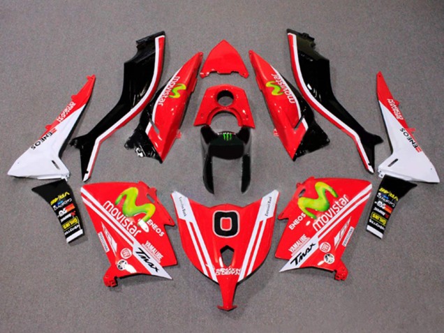 Carénages Moto Yamaha TMAX530 2012-2014 - Rouge Blanc ENEOS MoviStar Yamalube