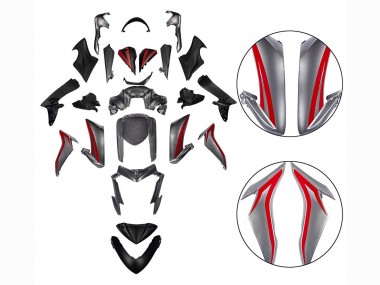 Carénages Moto Suzuki GSX-S 1000 2015-2020 - Rouge Argent
