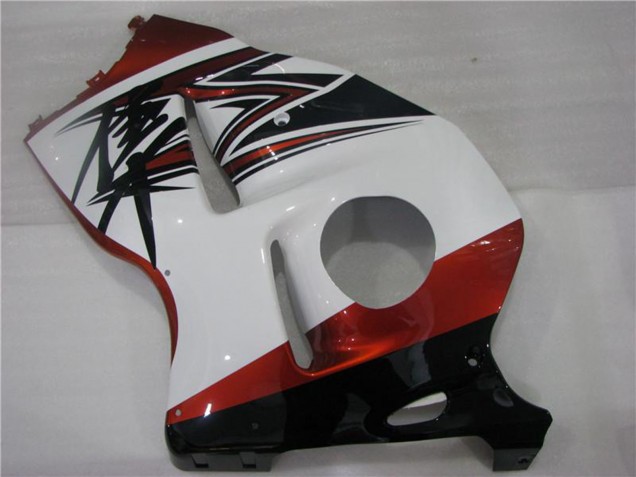 Carénages Moto Suzuki GSXR 1300 Hayabusa 1996-2007 - Blanc Orange Noir