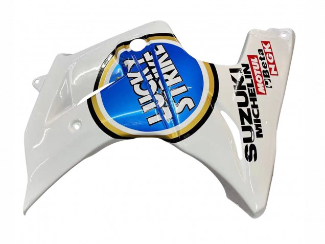 Carénages Moto Suzuki SV650 2003-2013 - Blanc Bleu Lucky Strike Motul